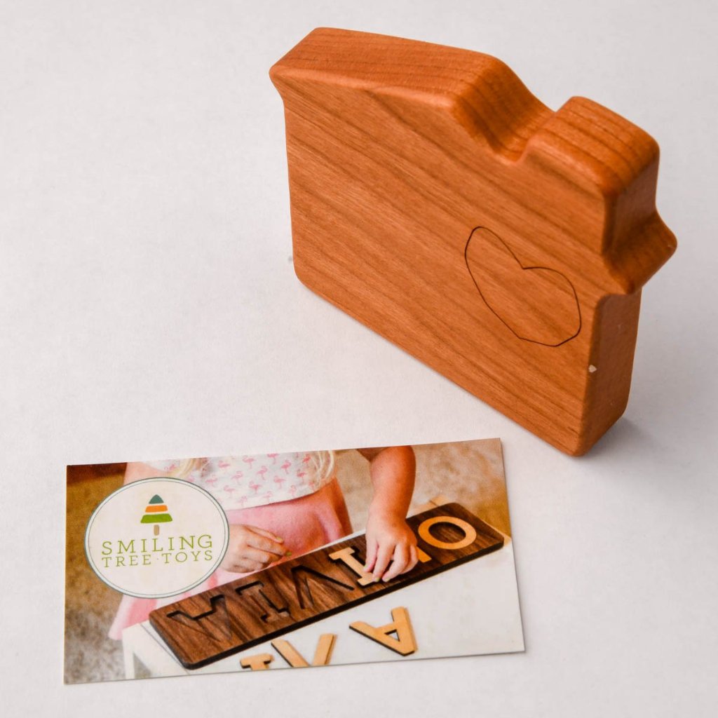 Wooden House Rattle - Organic