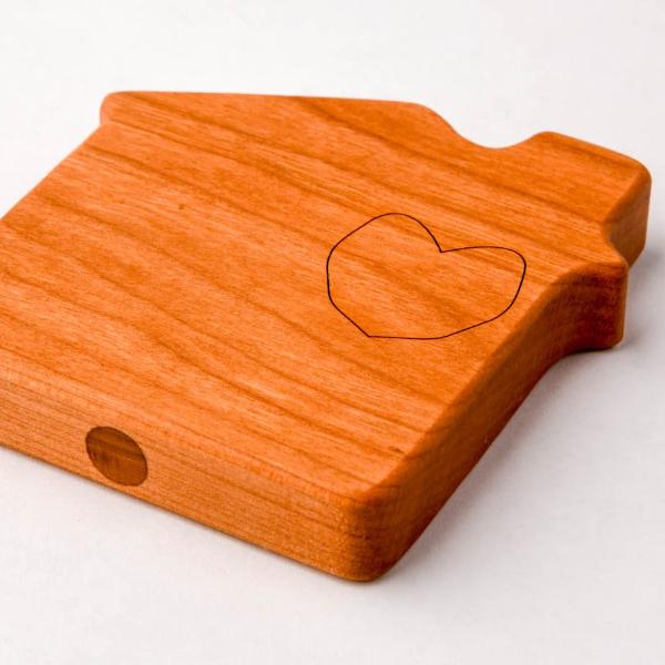 Wooden House Rattle - Organic